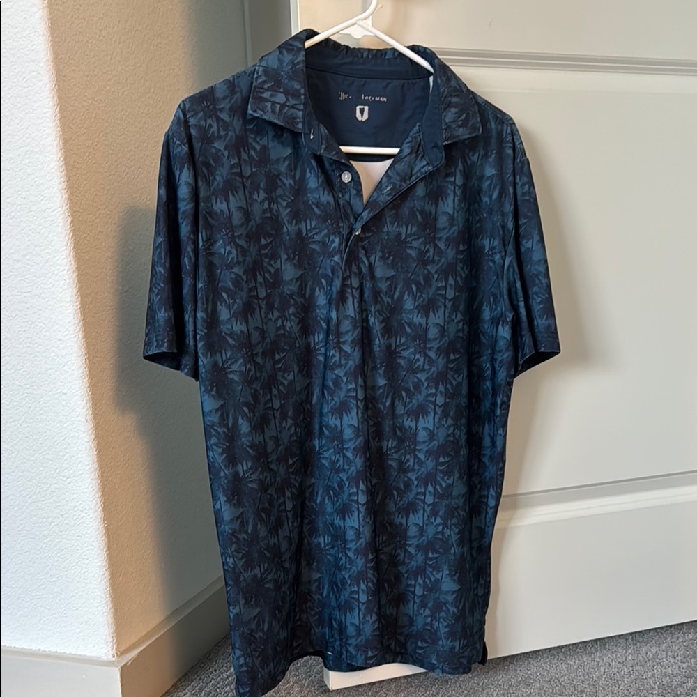 Men's Blue Patterned Shirt